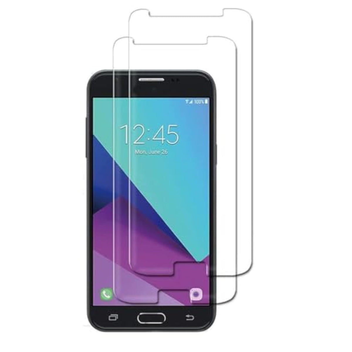 [2 Pcs For Samsung Galaxy J3 2017 Prime J327 J327R4 J327T1 J327W J3 Amp Prime 2 Sm-J327Az Emerge J327A J327P J3 V 2017 J327V J327Vpp Tempered Glass Screen Protector Protective Cover