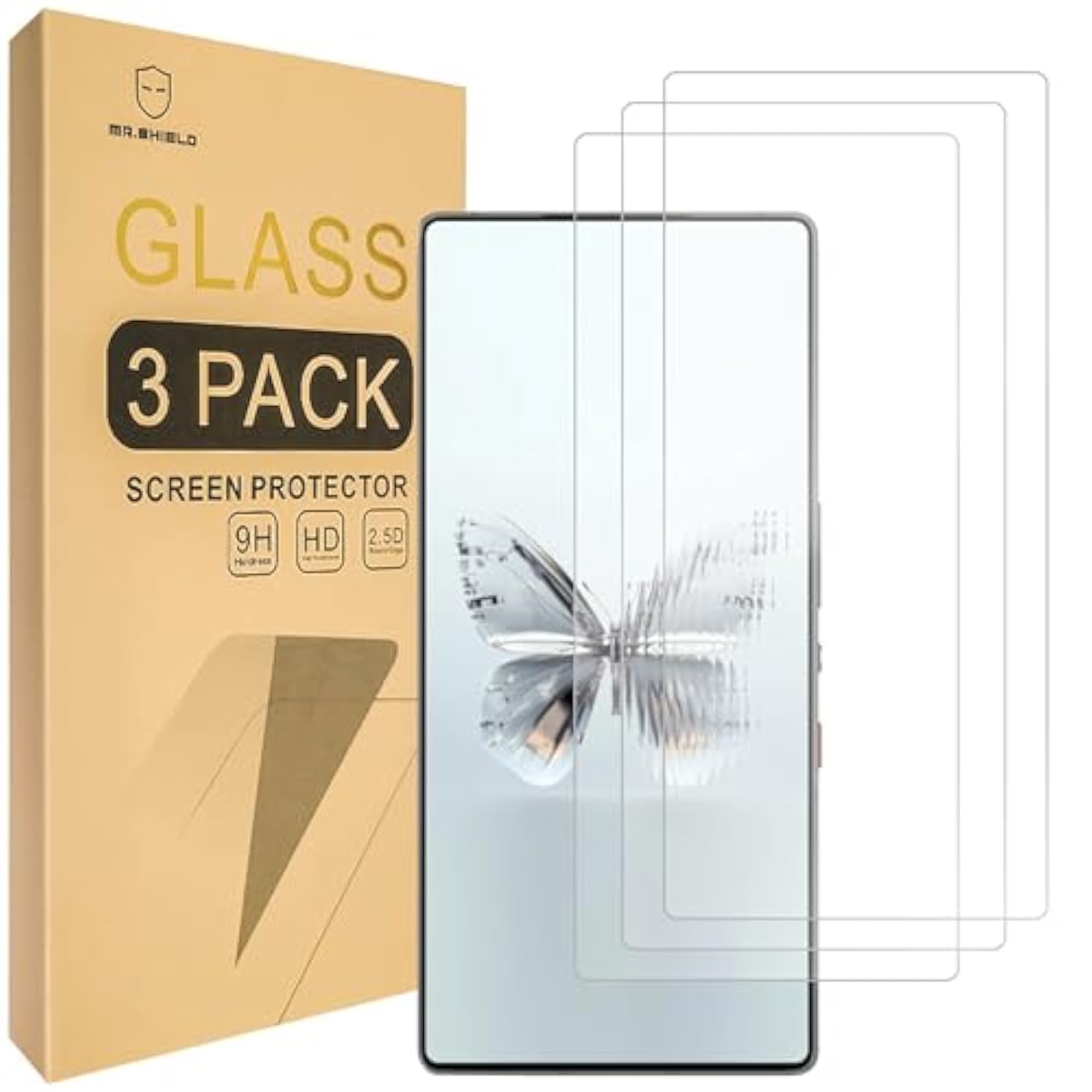 Screen Protector Compatible With Zte Nubia Red Magic 10 Pro/Red Magic 10 Pro+ [Tempered Glass] [3-Pack] [Japan Glass With 9H Hardness]
