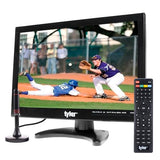 14 Portable Tv Lcd Monitor 1080P Rechargeable Lithium Battery Operated, 2 Antenna, Hdmi, Usb, Rca, Fm Radio, Digital Tuner, Av Inputs, Ac/Dc, Tv Stand And Remote Control For Car Travel