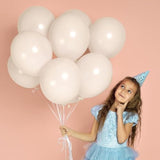 154Pcs Ivory White Balloons White Sand White Cream Beige Balloon For Balloons Arch Different Sizes 5/10/12/18 Inch Garland Kit For Wedding Birthday Party Supplies Bridal Shower Decorations