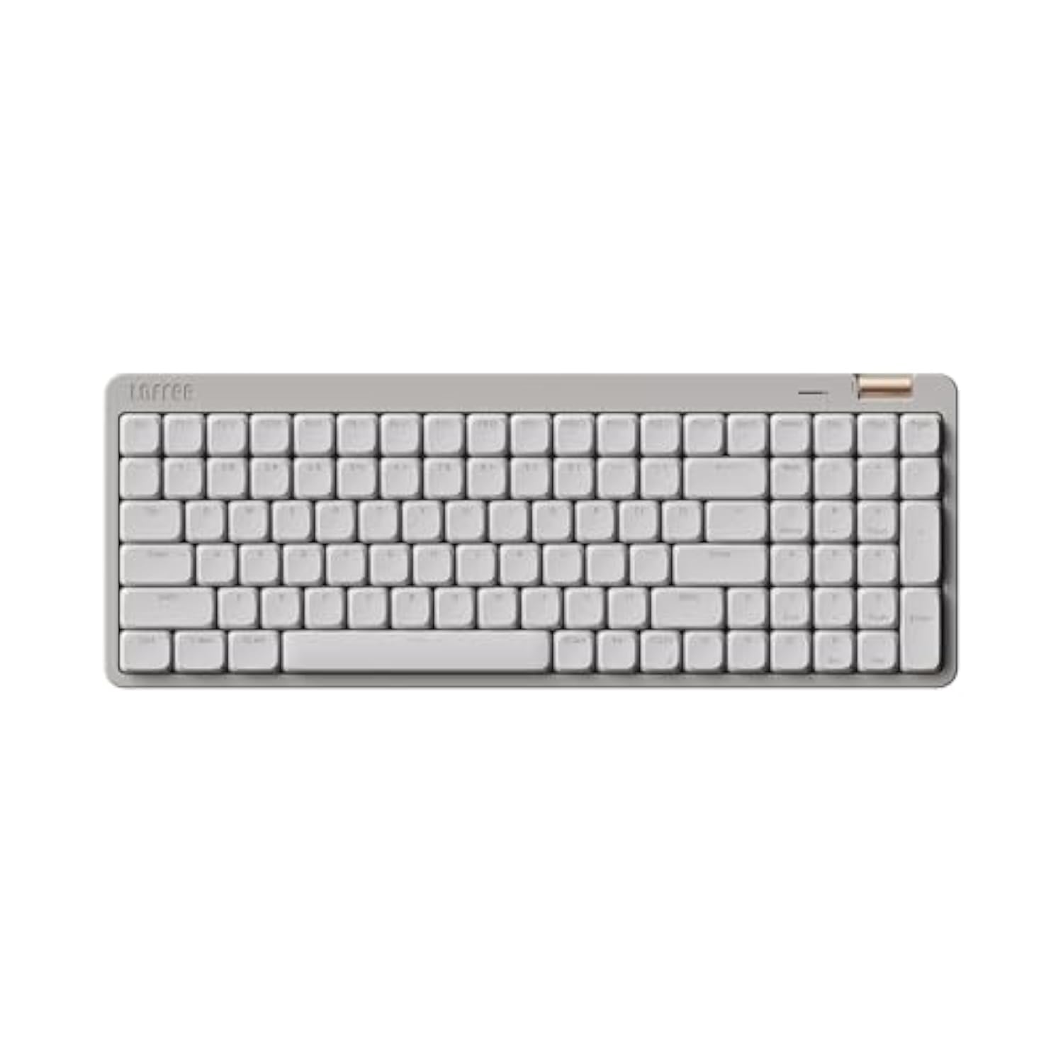 Flow Lite 100 Keys Low Profile Mechanical Keyboard, Swappable Rechargeable Wireless Keyboard with 2.4G Receiver, Bluetooth and Wired Connection for Windows, Mac/Specter Linear Switches (Marble)