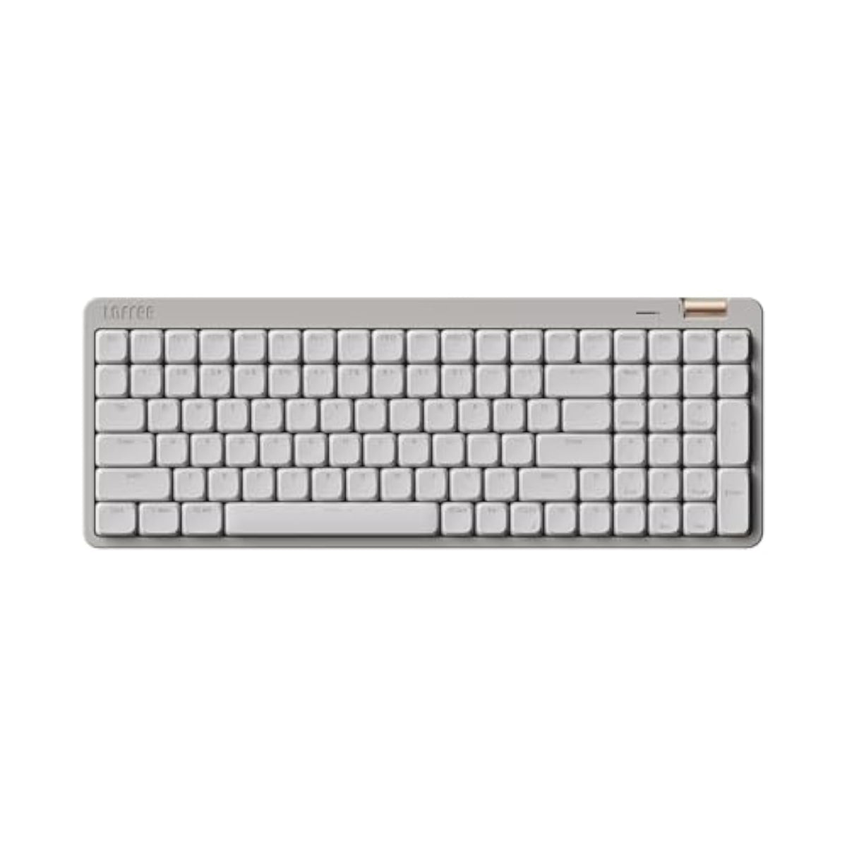 Flow Lite 100 Keys Low Profile Mechanical Keyboard, Swappable Rechargeable Wireless Keyboard with 2.4G Receiver, Bluetooth and Wired Connection for Windows, Mac/Specter Linear Switches (Marble)