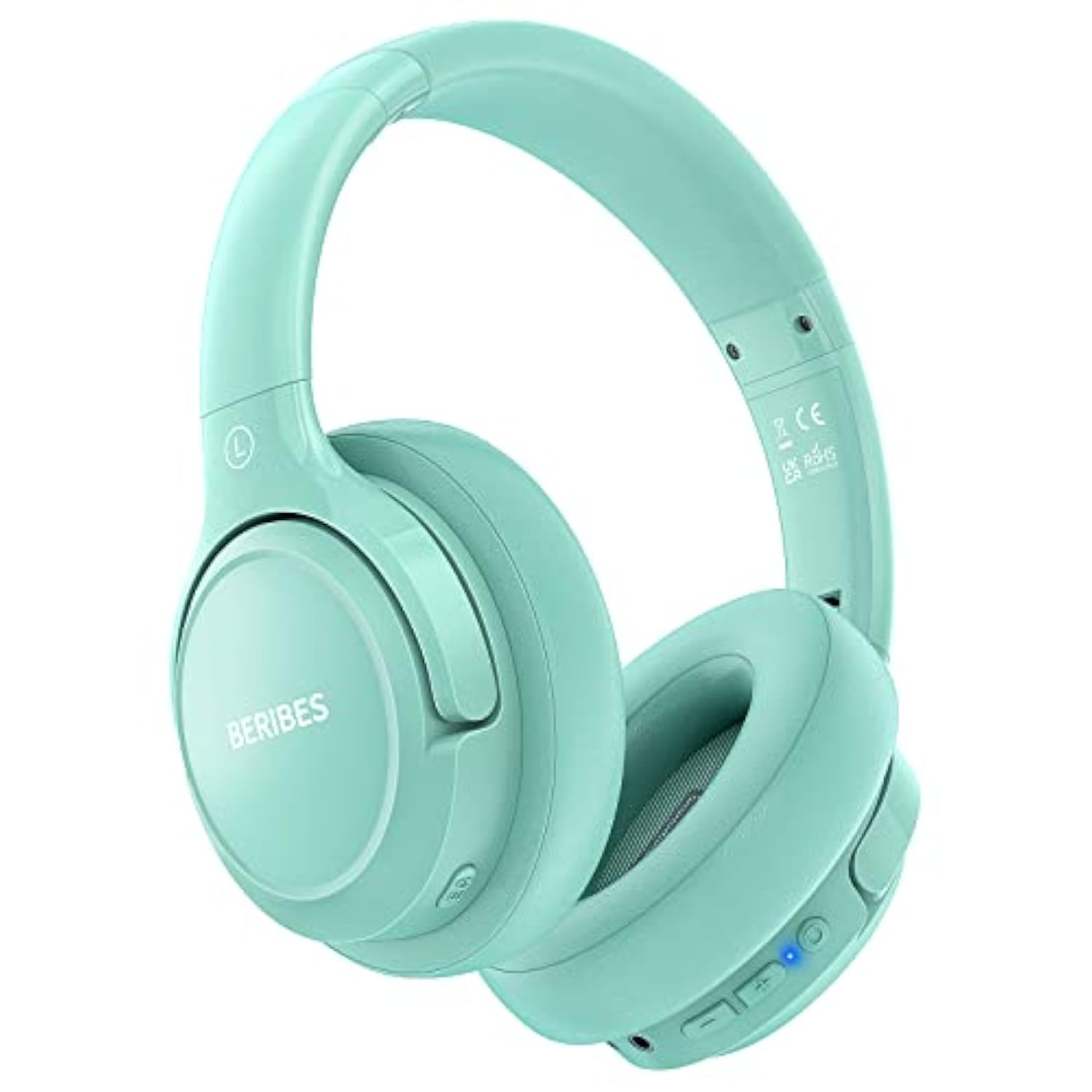 Bluetooth Wireless Headphones Over Ear, 65H Playtime And 6 Eq Music Modes With Microphone,Hifi Stereo Foldable Lightweight Headset, Deep Bass For Home Office Cellphone Pc Etc.(Green)