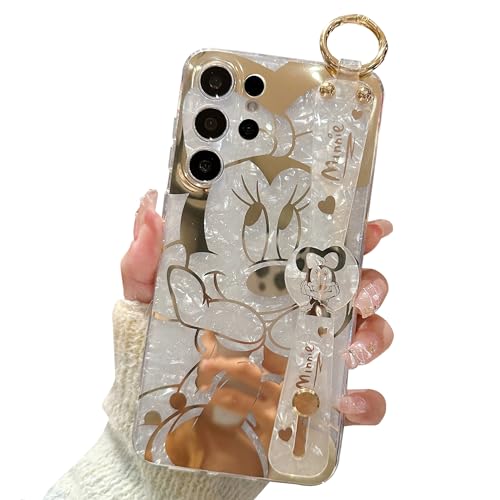 for Galaxy S25 Ultra Case Wrist Band Kickstand Cover Ultra Slim IMD Animal Pattern Shockproof Protection Holder Cover for Samsung Galaxy S25 Ultra 5G