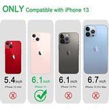 Glitter Soft TPU Shockproof Protective Bumper Cover for iPhone 13, 6.1inch, Gradient Glitter Pink