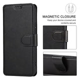 Case For Samsung Galaxy A16 4G/5G Premium Pu Leather Simple Wallet Case [Card Slots] [Kickstand] [Magnetic Closure] Shockproof Flip Cover For Samsung Galaxy A16 4G/5G - Black