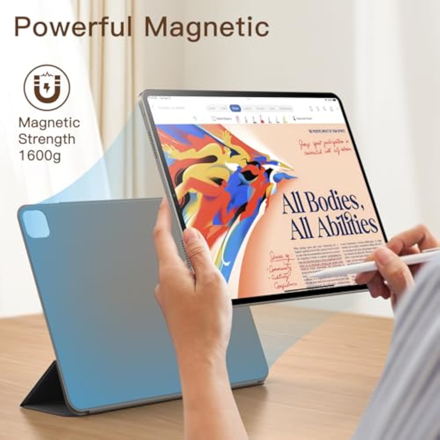 JETech Magnetic Case for iPad Pro 11 Inch All Models, and iPad Air 5/4 (10.9-i