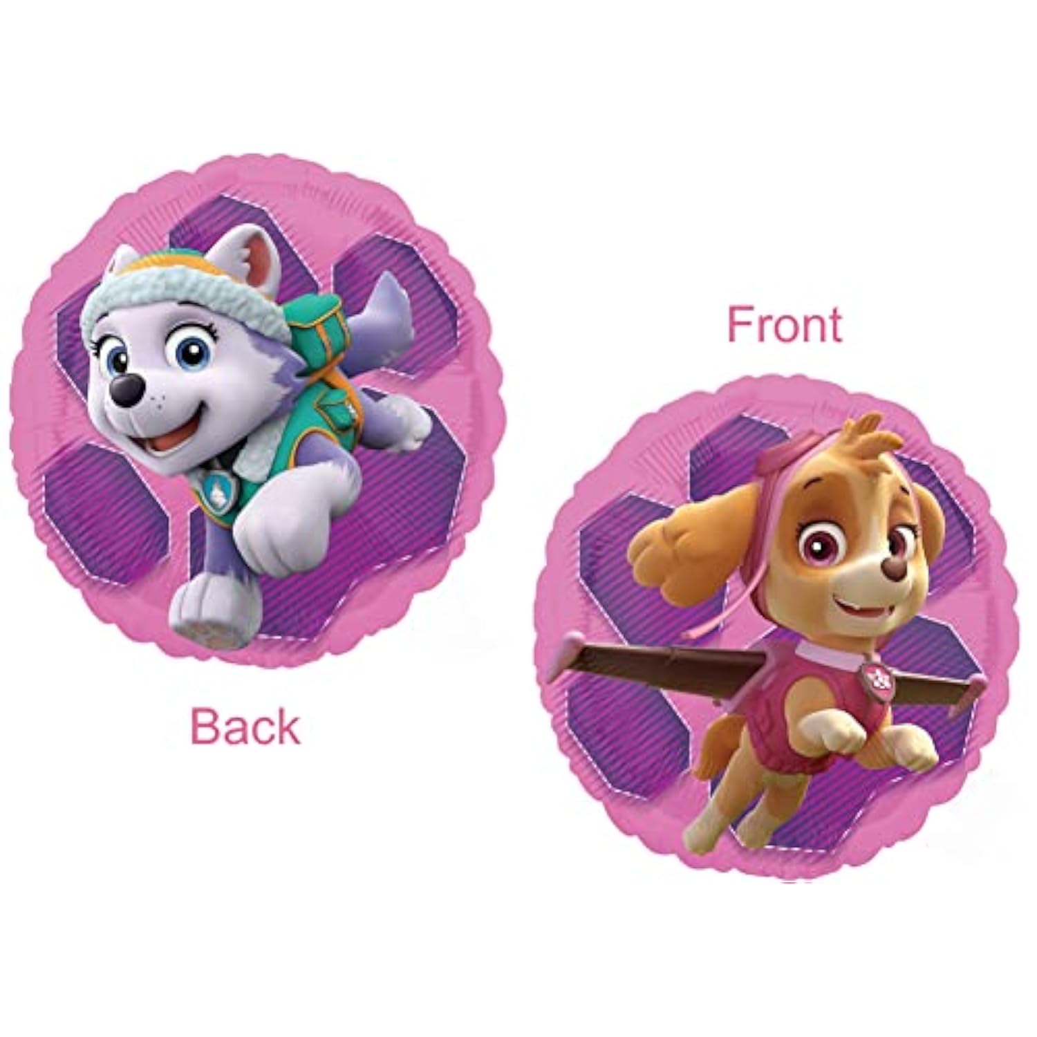 Skye and Everest Birthday Party Supplies Girl Paw Pups on Patrol Balloon Bouquet Decorations 5ct