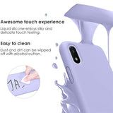 Silicone Case For Samsung Galaxy A10E, Gel Rubber Full Body Protection Shockproof Cover Drop Protection (Purple)