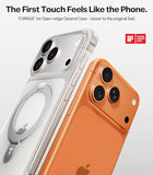 TORRAS Ostand Slim for iPhone 17 Pro Max Case Clear, Upgraded Magnetic Stand, Fit for MagSafe, Frameless with Thin Open-Edge Fit, Minimalist Phone