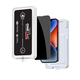 Nanoarmour Onetime Case-Friendly Privacy Screen Protector For Iphone 14 Plus / 13 Pro Max - Premium Tempered Glass, Smooth Touch, Easy Installation, Dust-Free