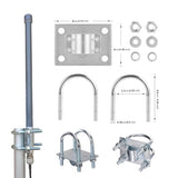 Meshtastic 915Mhz Lora Antenna Fiberglass Antenna 915Mhz With 16.4Ft Low Loss 3D-Fb Rg58 Cable For Helium Hotspot Rak Nebra Bobcat 300 Hotspot Hnt Miner Heltec V3 Rak Meshtastic Lora Gateway