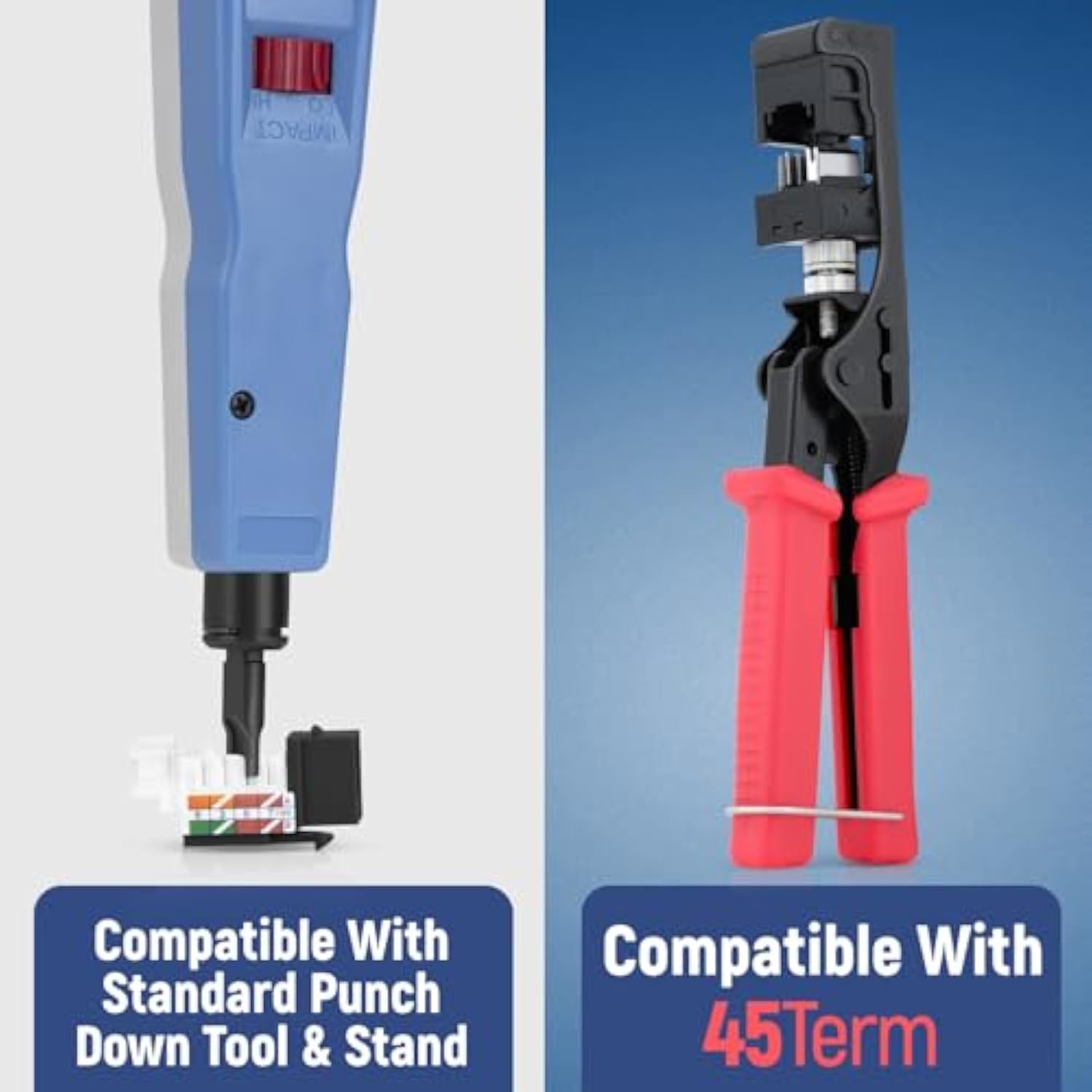 45° Angled Cat6 Keystone Jack In Grey - Slim Profile Rj45 Ethernet Connector -