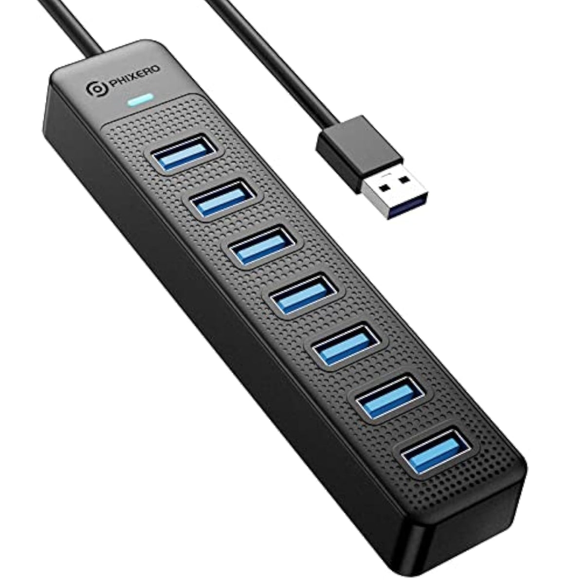 7-Port Usb 3.0 Hub With Usb C Power Port, Usb Hub 3.0 Multi Usb Port Hub, Port