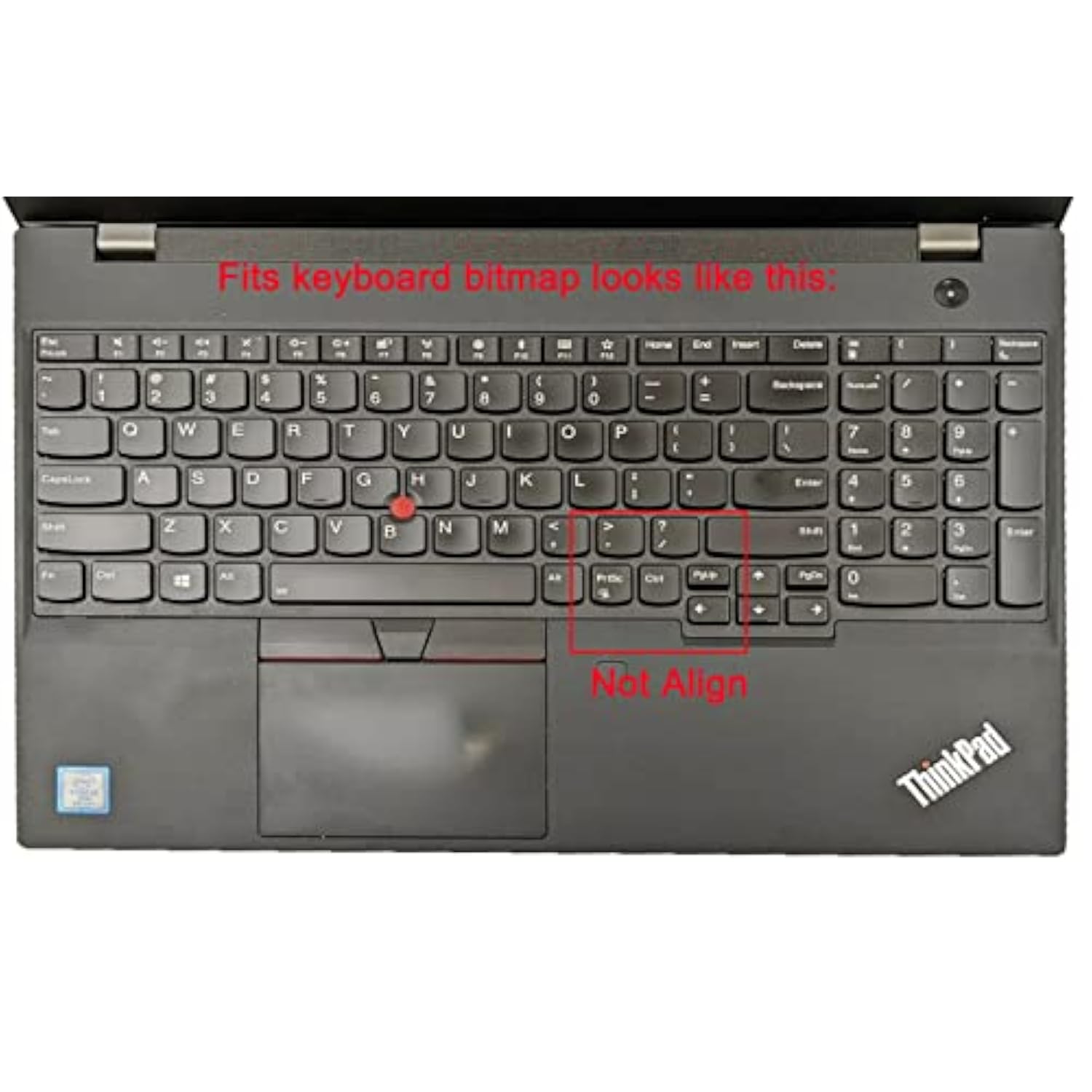Silicone Keyboard Skin Compatible For Lenovo Thinkpad E15 L15 T15 T15P T15V P1