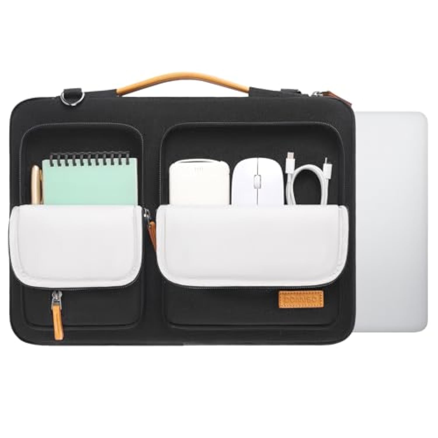 17 Inch Laptop Sleeve Case,Waterproof Laptop Bag With Handle,Shockproof Protective Notebook Pc Case Compatible With Lenovo/Hp/Acer/Chromebook/Dell/Msi,Black