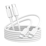 Usb C To Usb C Charging Cable For Apple Iphone 16 Charger Fast 6Ft Long Usbc To Usb-C Power Cord For Iphone 16/15 Pro Max/Macbook Air 13 Inch/Ipad Pro/Air/10Th/4/5 Type C 2Pack 6 Ft 60W