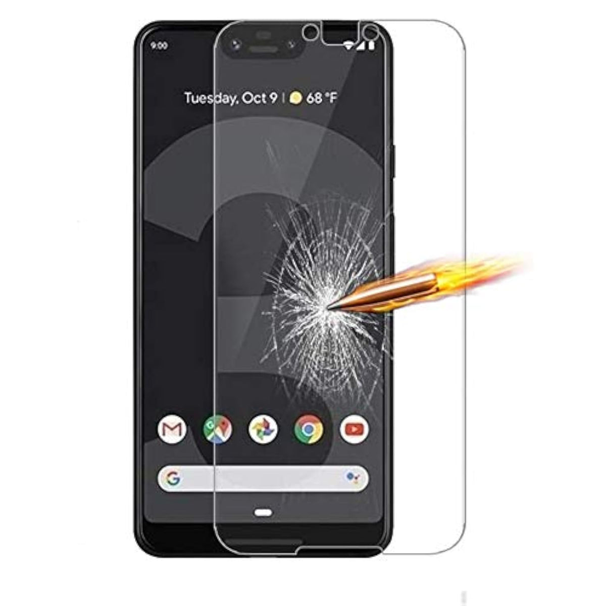 For Google Pixel 3 Tempered Glass Screen Protector - [2 Pack] [Anti-Scratch] For Google Pixel 3 High Clear Tempered Glass Screen Protector Front Bubble Free Protector