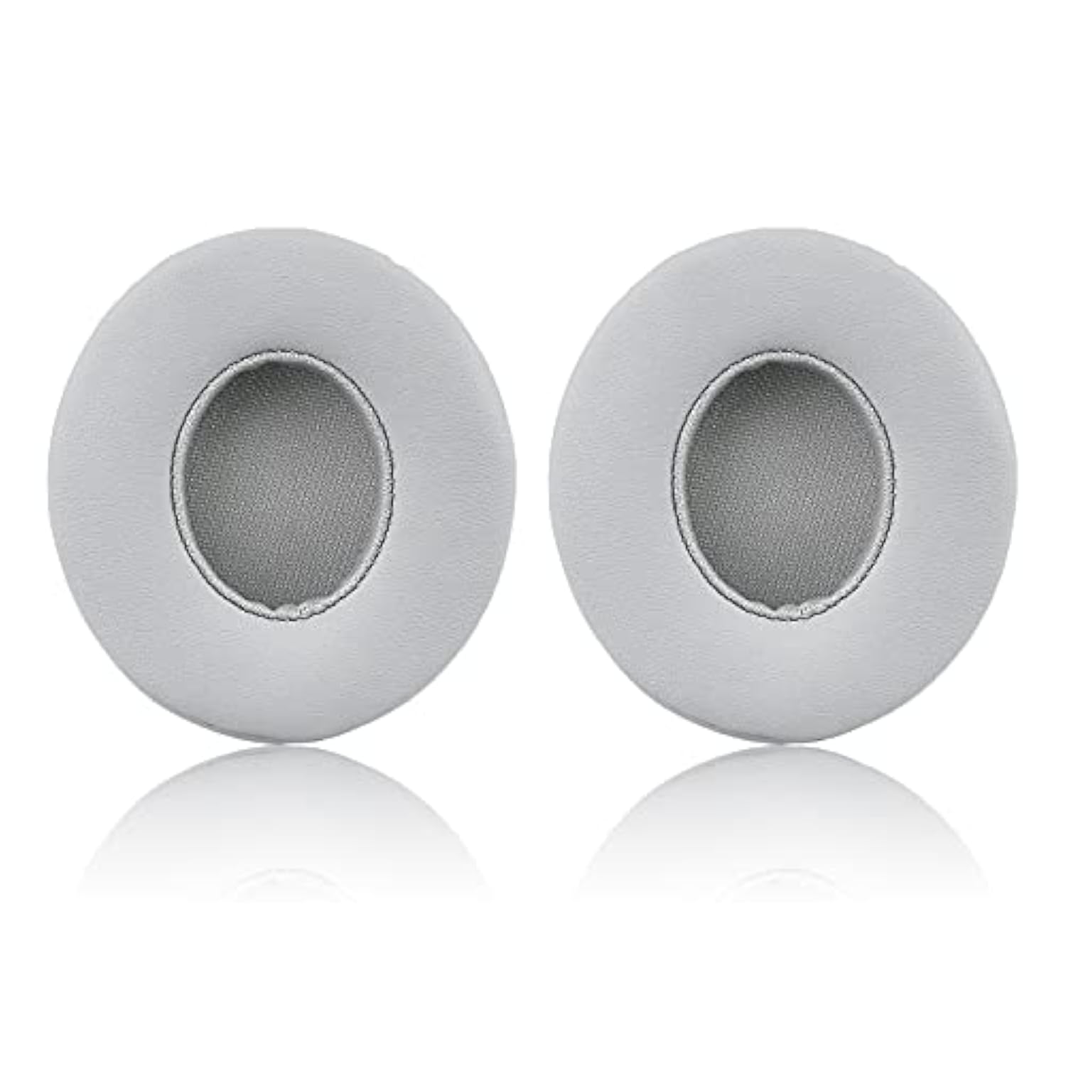 Earpad Replacement For Beats Solo 2 & 3 Wireless/Wired Headphone, Ear Cushion Premium Protein Leather Memory Foam With Kits, Superb Comfortable Easy To Install – Silver