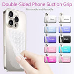 Silicone Suction Cup Phone Case Mount Double Sided, Hands-Free Strong Grip Holder For Selfies And Videos,Silicon Sticky Phone Grip With Higher Suction Power For Cell Phone Light Pink