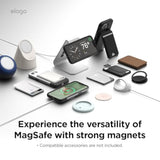elago Magnetic Original 2G Case Compatible with iPhone 16e Case 2025, Precise Camera Cutouts, Strong Magnetism, Full Body Protective Cover, Shockproof, (Silver/Black)
