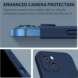 CellEver Heavy-Duty Silicone Case for iPhone 14 [Camera Protection] [Anti-Oil Coating] Military Drop Protection, Soft Scratch-Free Interior, Navy Blue