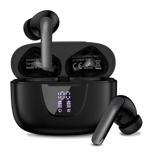 Wireless Earbuds for Google Pixel Buds Pro/10 Pro XL/9a/8/7,5.3 Black Bluetooth Headphones in-Ear with Stereo Bass Ear Buds ENC Noise Cancelling
