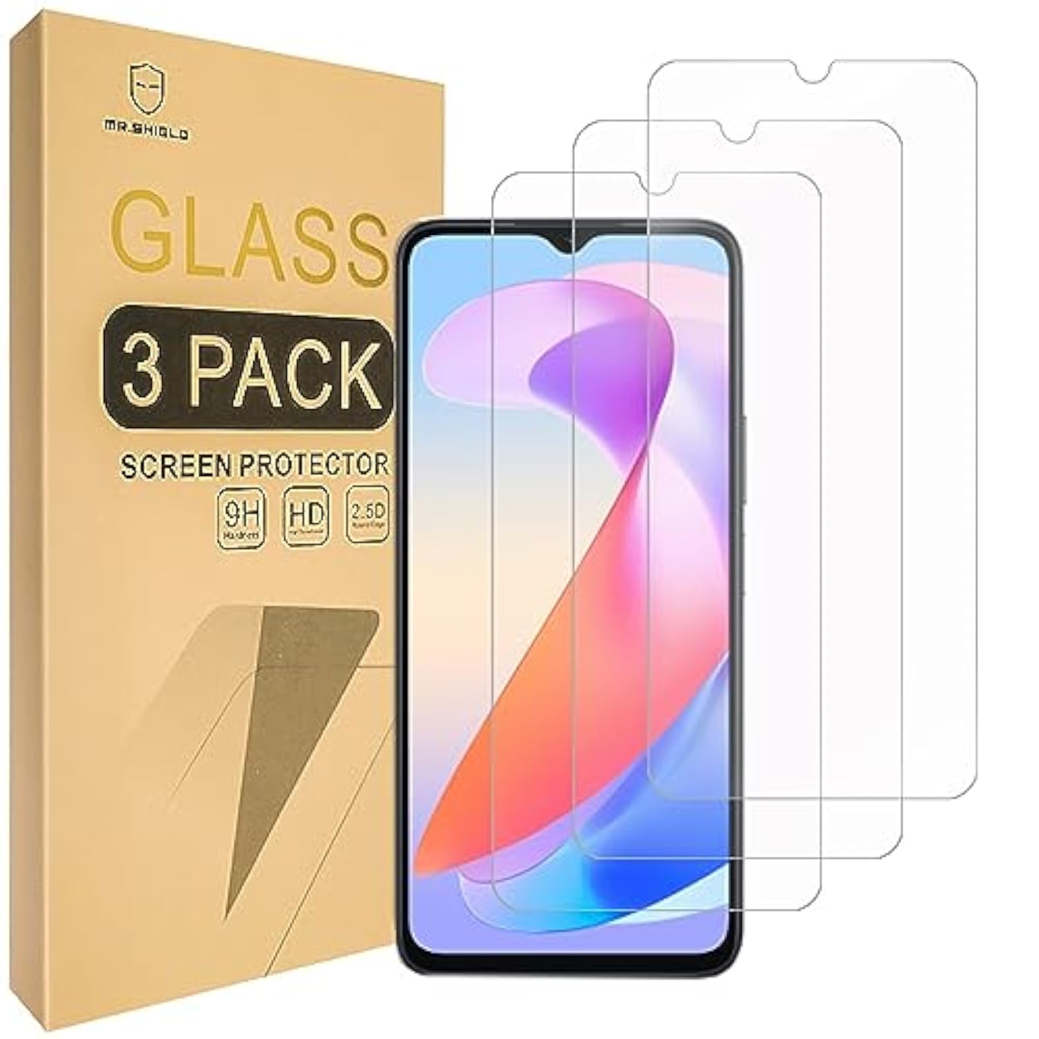 [3-Pack] Screen Protector For Honor X6A [Tempered Glass] [Japan Glass With 9H Hardness] Screen Protector