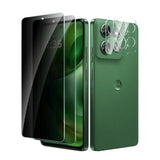 2+2 Pack For Motorola Moto G Power 2025 Privacy Screen Protector With Camera Lens Protector, Anti Spy Tempered Glass Protection Film 9H Hardness, Scratch Resistant, Case Friendly