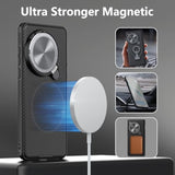 For Oneplus 13 Case Magnetic, [Compatible With Magsafe] Wireless Charging Oneplus 13 Case With Metal Kickstand & Camera Cover, Slim Protective Magsafe Phone Case Cover For One Plus 13, Green