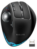 Mam1 Pro Ergonomic Wireless Trackball Mouse, Adjustable 0°/18° Angle, Thumb Control, Quiet Clicks, 3 Multi-Device Bluetooth & Usb Receiver, Rechargeable Mouse For Office, Windows Mac
