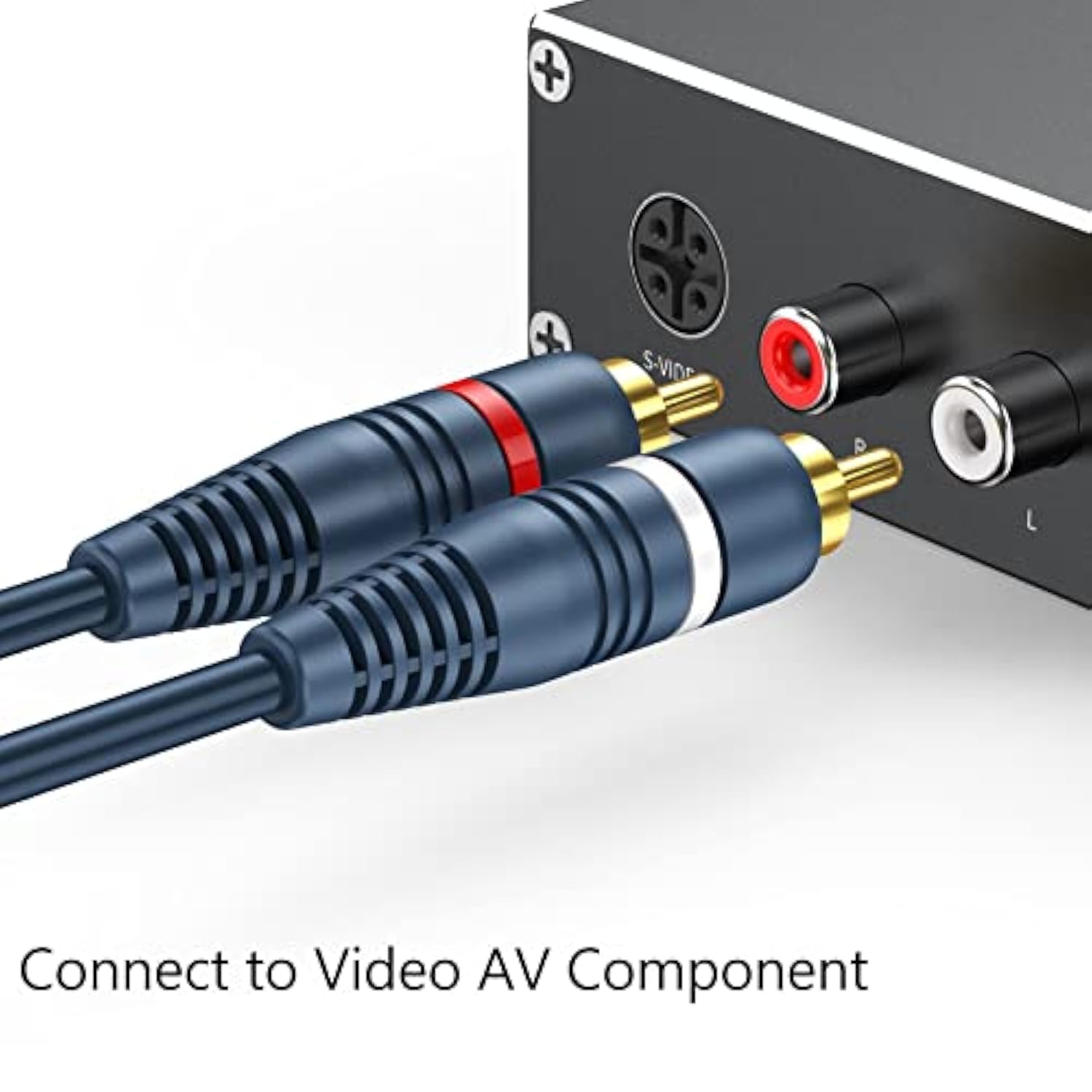 Rca Splitter 1 Female To 2 Male 2 Pack, Rca Y Splitter Rca Audio Video Cable S