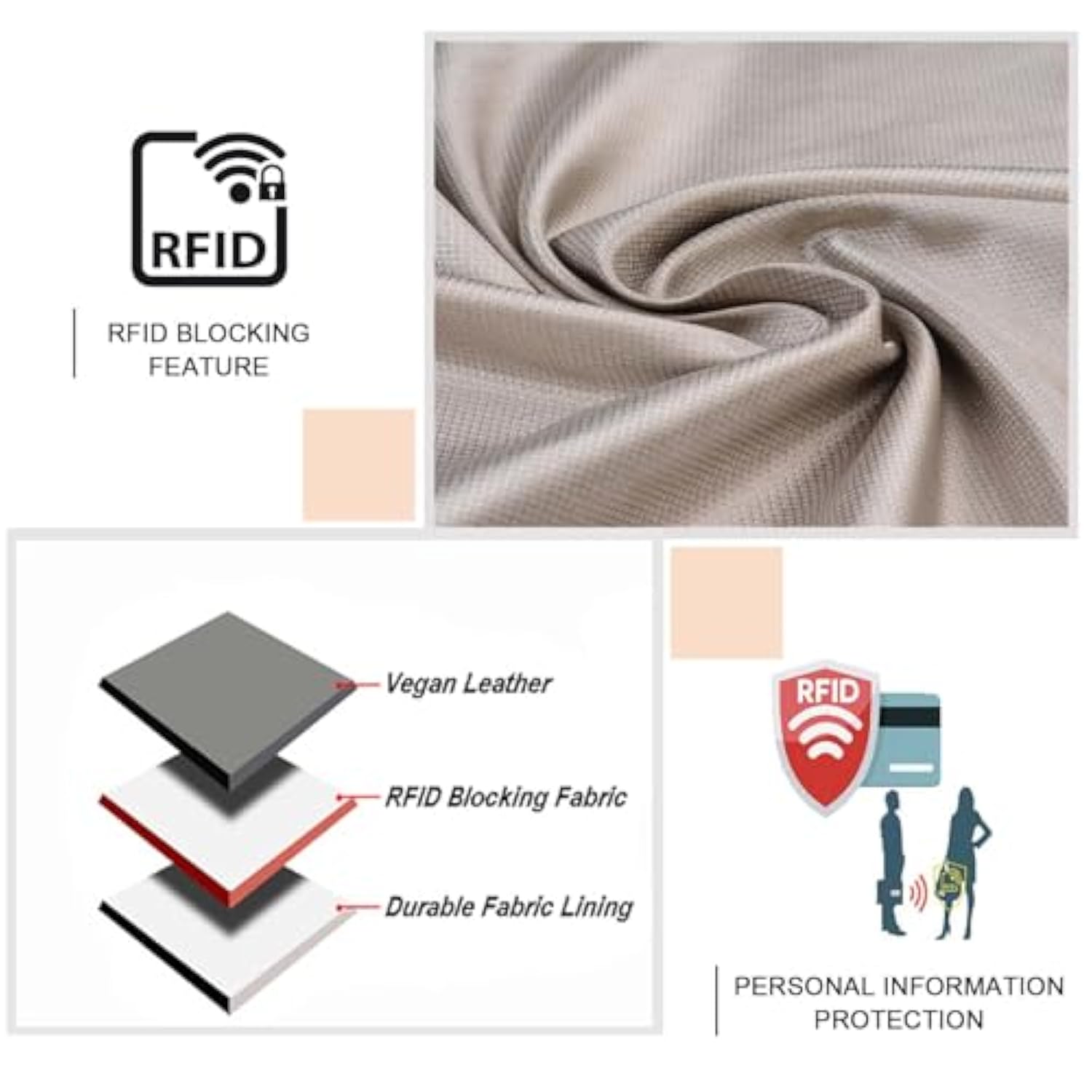 Wallet Case For Iphone 15,[Rfid Blocking] 3 Card Holder Stand With Credit Card Slot Pu Leather Magnetic Protective Flip Cover For Iphone 15 (Light Purple)