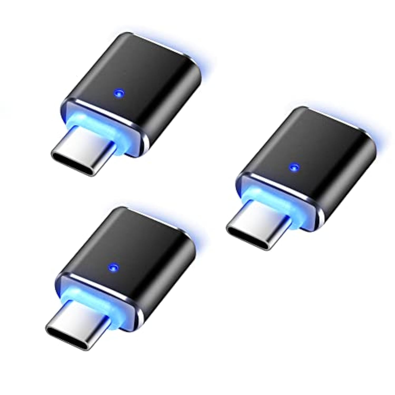 Usb C Adapters 3 Pack, Usb C To Usb 3.0 Adapter, Usb C Male To Usb 3.0 Female Otg Connector High Speed Adapter Compatible With Google Pixel Chromebook Samsung Galaxy Huawei Macbook Pro