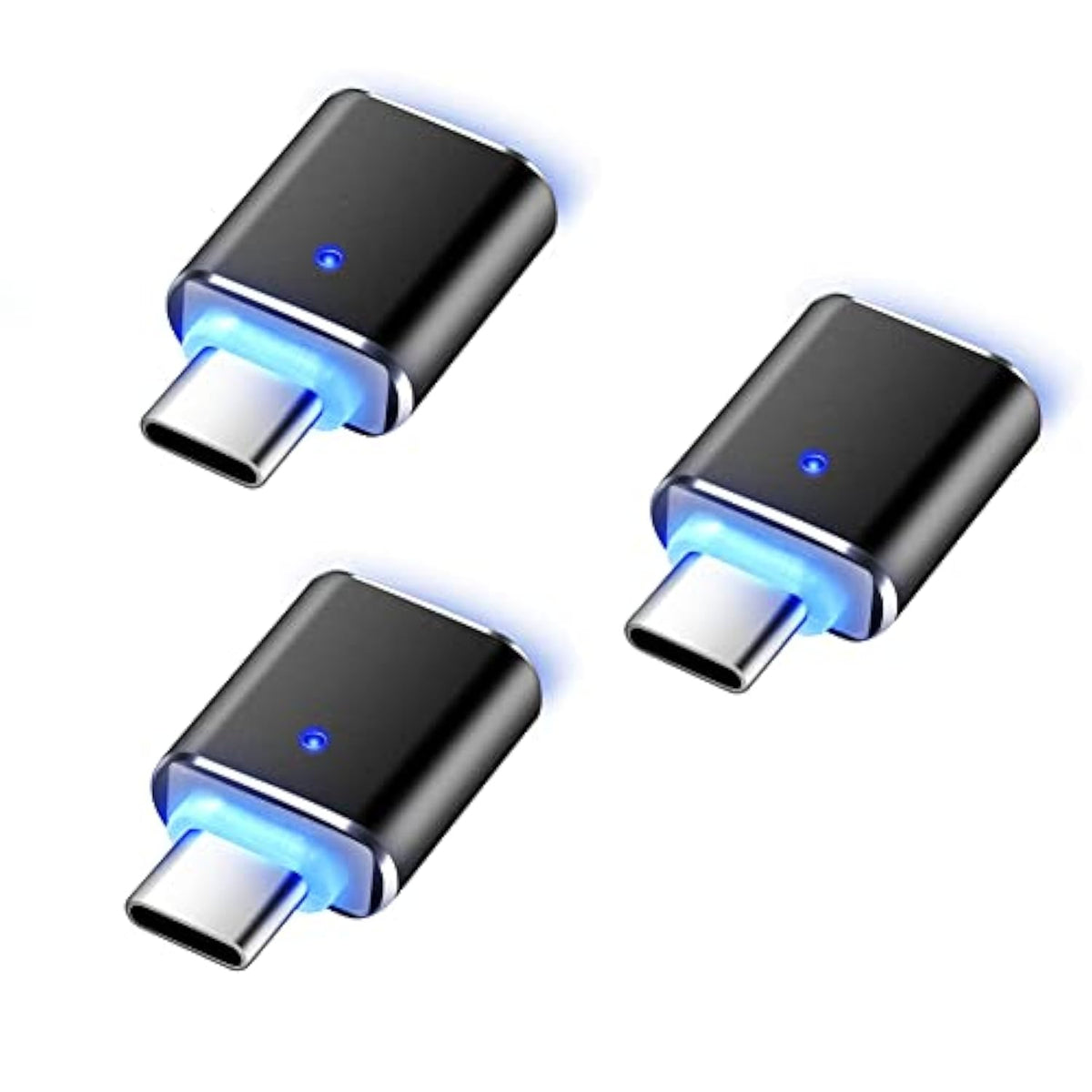 Usb C Adapters 3 Pack, Usb C To Usb 3.0 Adapter, Usb C Male To Usb 3.0 Female Otg Connector High Speed Adapter Compatible With Google Pixel Chromebook Samsung Galaxy Huawei Macbook Pro