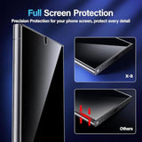 For Samsung Galaxy S22 Ultra Screen Protector Privacy [Auto Alignment/Dust Removal],Bubble-Free,[100% Ultrasonic Fingerprint Id] Easy Installation,Full Coverage,Anti-Spy [Non-Glass] 2 Packs