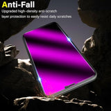 [2-Pack Privacy Screen Protector Designed For Iphone 11 Pro, Iphone Xs, Iphone X Anti-Blue Light Tempered Glass, Purple Anti-Spy, Eye Protection, Colorful Gradient