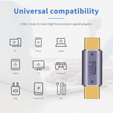 Type C Male To Type C Male Adapter, 40Gbps Usb Type C Adapter Support 8K@60Hz
