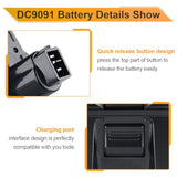1Pack 4.8Ah Dc9091 Ni-Mh Replacement For Dewalt 14.4V Battery Compatible With Dewalt 14.4 Volt Battery Dw9091 Dw9094 De9091 De9092 De9038