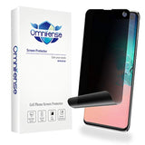 Galaxy S10 Privacy Screen Protector [Case Friendly] Full Adhesive Soft Film Support In-Display Unlock, 2-Way Anti Spy Nano Shield (Not Tempered Glass) For Samsung Galaxy S10 [2-Pack]