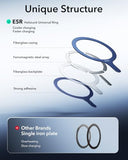 ESR for MagSafe Sticker, MagSafe Ring, 2 Pack Metal Ring for Phone case, Universal Wireless Charger Conversion Kit for iPhone