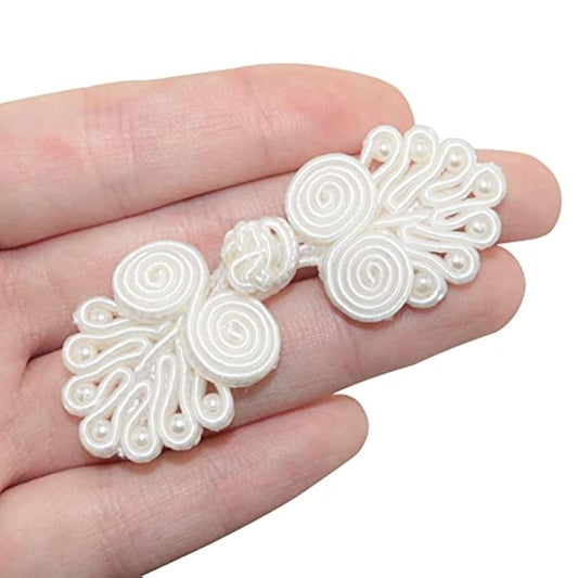 10Pcs Chinese Closure Buttons, Chinese Knots Frog Buttons Closure Sewi