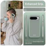 Pixel 9 Pro XL MergeGrip Case, Military Grade, Dual Layer Shockproof - Green Lily