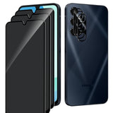 3+3 Pack Privacy Screen Protector For Samsung Galaxy A16 5G With 3 Pack Camera Lens Protector,Full Coverage Anti-Spy Tempered Glass Film,9H Hardness,Bubble Free,Easy To Install