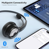 Bluetooth Headset, Wireless Headset With Microphone & Mute Button, 60Hrs Talk