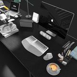 Ergonomic Wireless Keyboard And Mouse Set Creamy Wireless Keyboard Silent Mice Set With Wrist Rest For Computer, Laptop, Pc, Mac, Windows