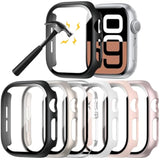 6 Pack Hard Pc Case Compatible With Apple Watch Series 11/10 46Mm With Tempered Glass Screen Protector, Ultra-Thin Scratch Resistant Protective Bumper Cover For Iwatch 11/10 46Mm Accessories