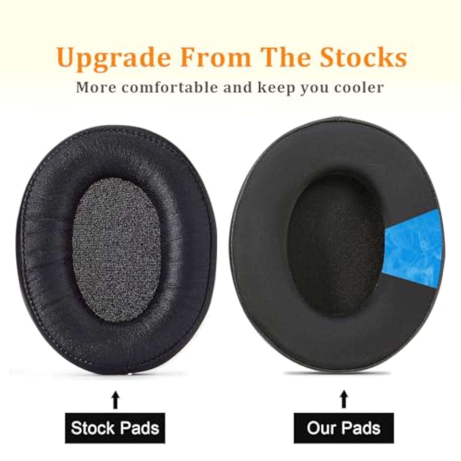 Hyperx Cloud 2 Earpads Cooling Gel Cloud Alpha Ear Cushions Pads, Upgrade Earcups Parts Replacement For Hyperx Cloud Stinger/Cloud Flight/Cloudx/Cloud Ii/Cloud Iii/Cloud Alpha/Cloud Core/Mix Headsets