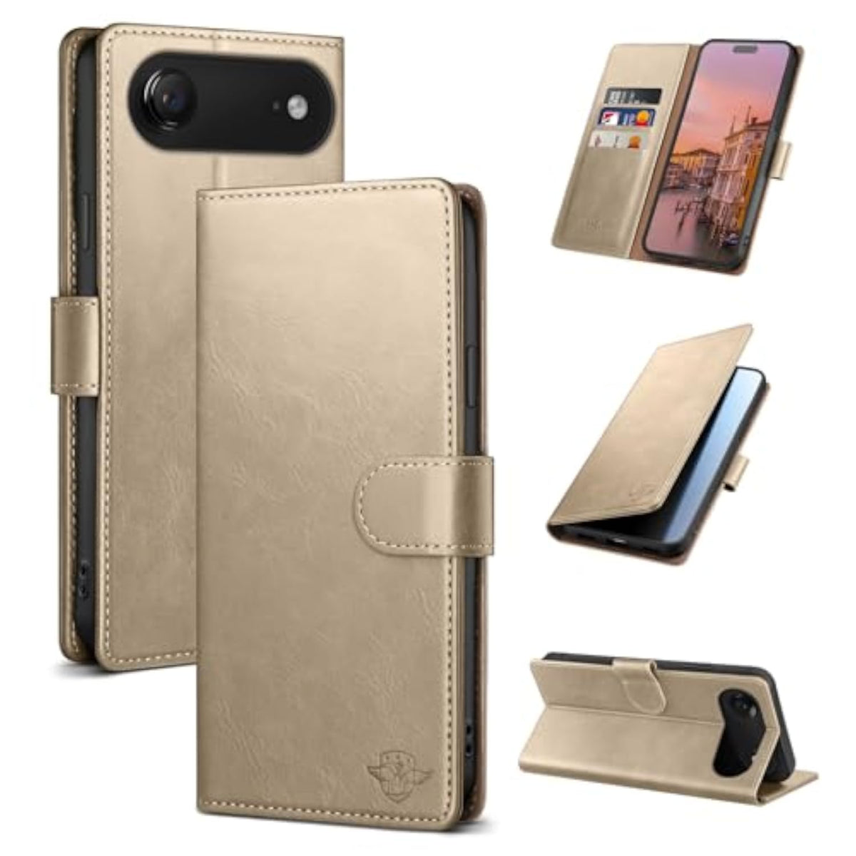 Golden Wallet Case for iPhone Air 6.5"