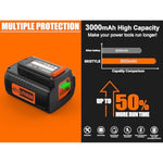 40V Max Replacement For Black And Decker 40V Lithium Battery Lbx2040 Lst136 Lbxr2036 Lbxr36 Lht2436 Lcs1240 Lbx1540 Lbx36 Lswv36 Lst540 Lst136W Black+Decker Lithium Ion